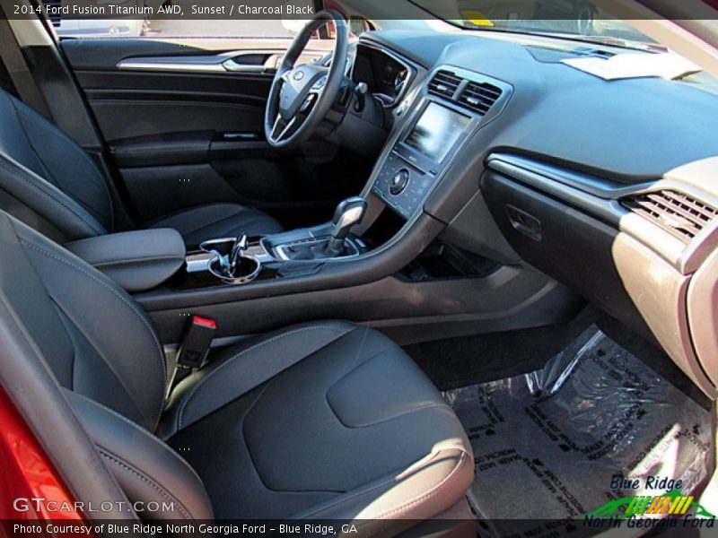 Sunset / Charcoal Black 2014 Ford Fusion Titanium AWD
