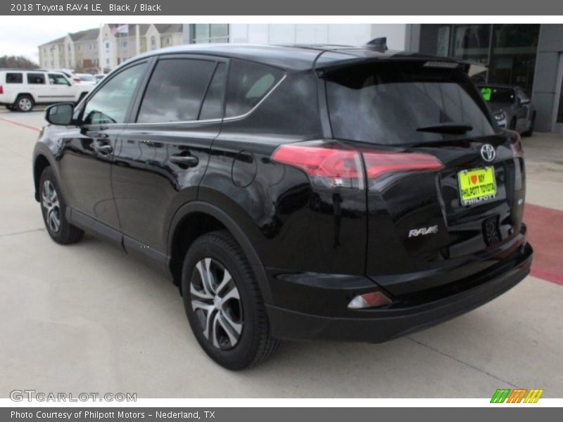 Black / Black 2018 Toyota RAV4 LE