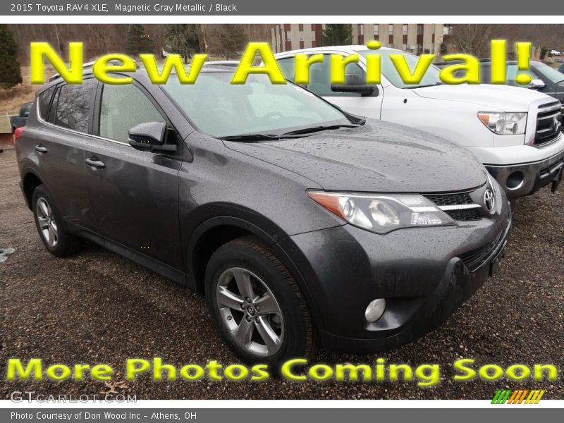 Magnetic Gray Metallic / Black 2015 Toyota RAV4 XLE