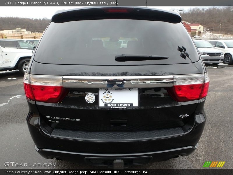 Brilliant Black Crystal Pearl / Black 2013 Dodge Durango R/T AWD