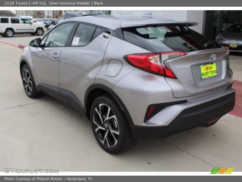 Silver Knockout Metallic / Black 2018 Toyota C-HR XLE
