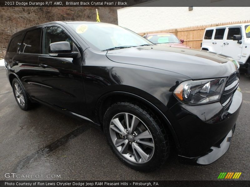 Brilliant Black Crystal Pearl / Black 2013 Dodge Durango R/T AWD