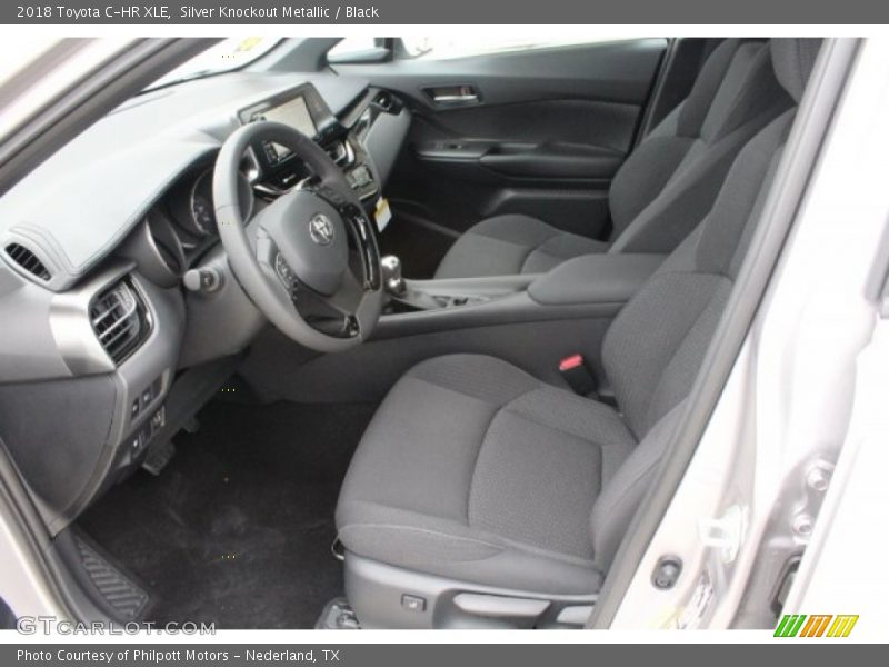 Silver Knockout Metallic / Black 2018 Toyota C-HR XLE