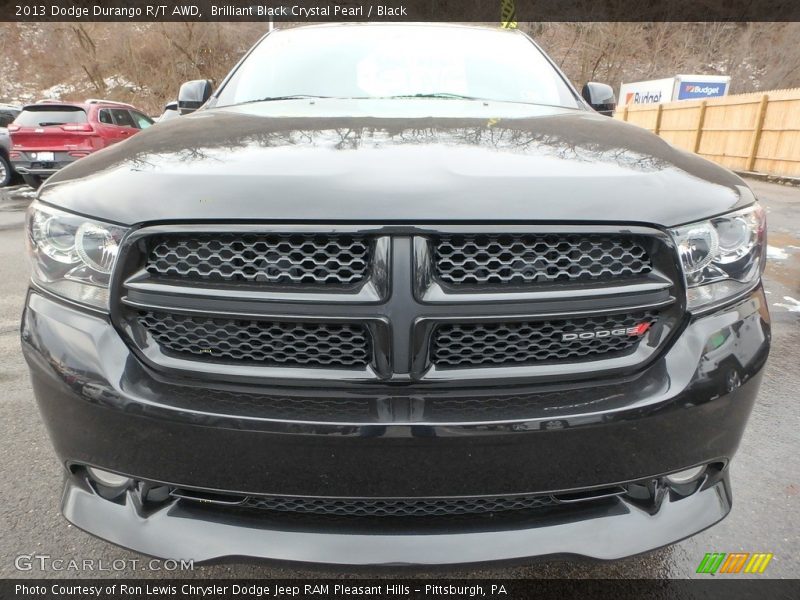 Brilliant Black Crystal Pearl / Black 2013 Dodge Durango R/T AWD