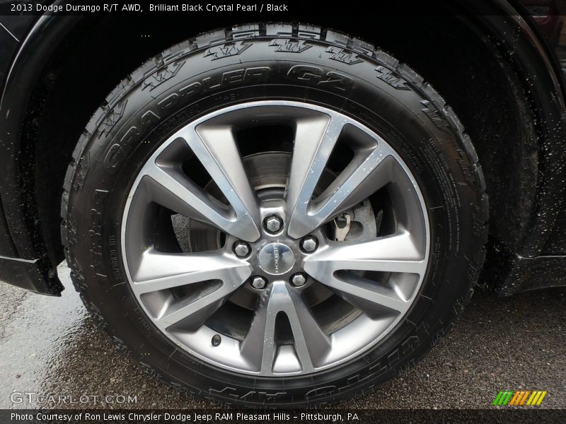 Brilliant Black Crystal Pearl / Black 2013 Dodge Durango R/T AWD
