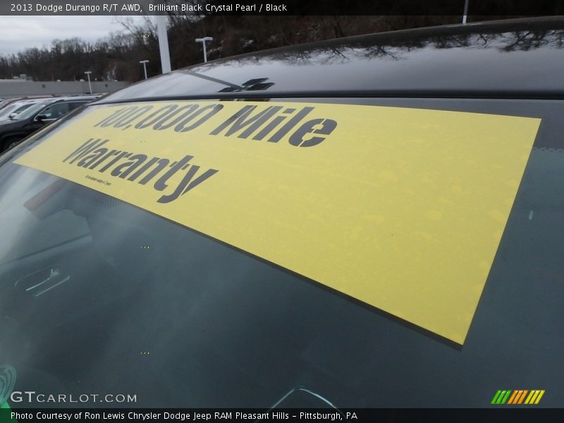 Brilliant Black Crystal Pearl / Black 2013 Dodge Durango R/T AWD