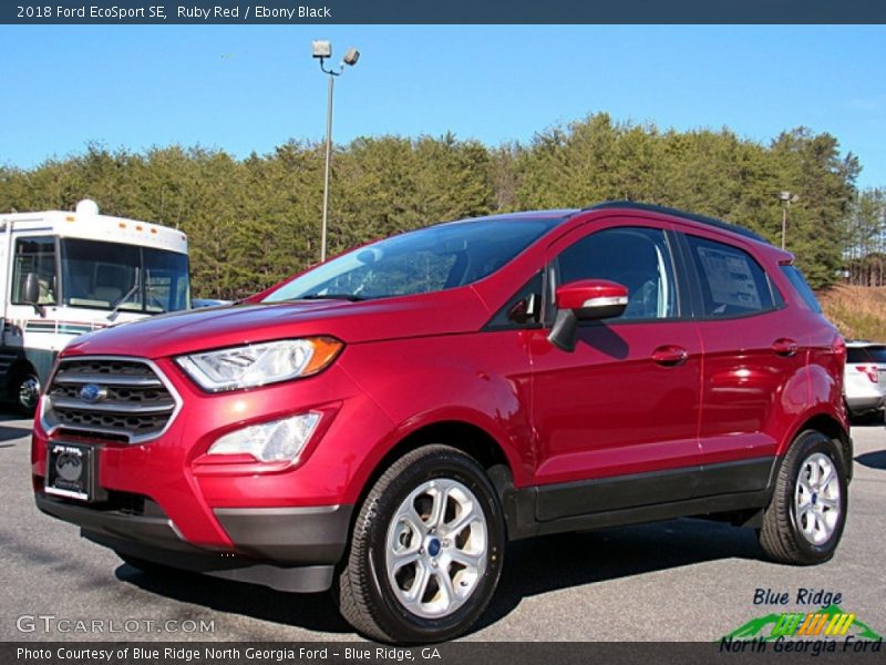 Ruby Red / Ebony Black 2018 Ford EcoSport SE