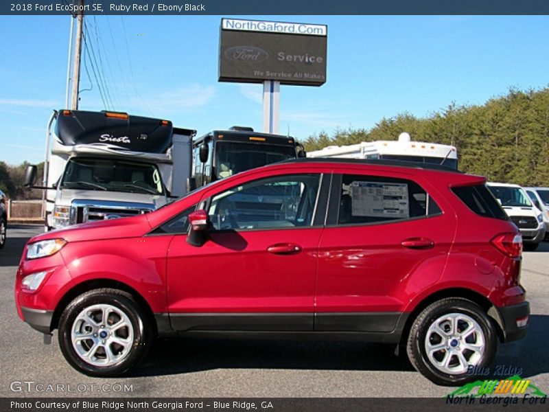Ruby Red / Ebony Black 2018 Ford EcoSport SE