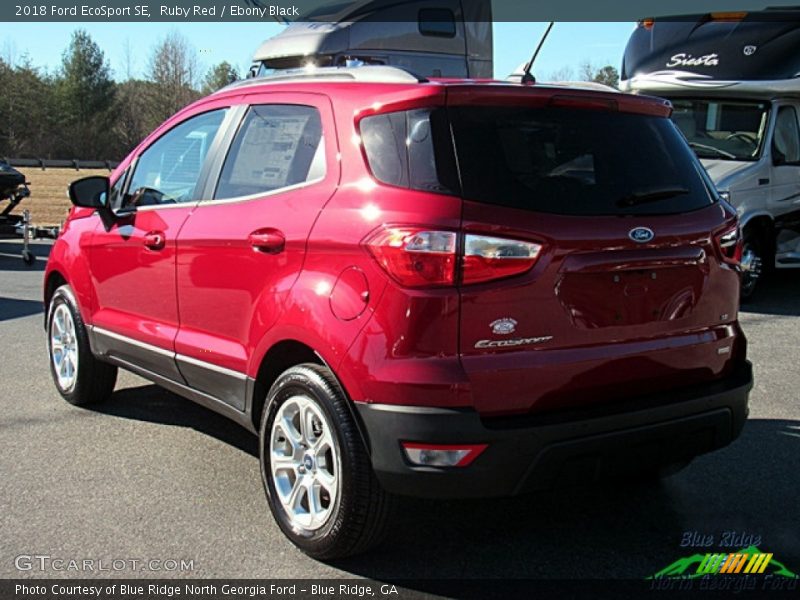 Ruby Red / Ebony Black 2018 Ford EcoSport SE
