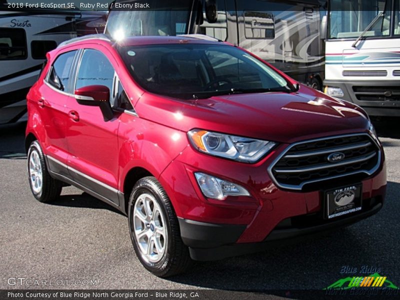 Ruby Red / Ebony Black 2018 Ford EcoSport SE
