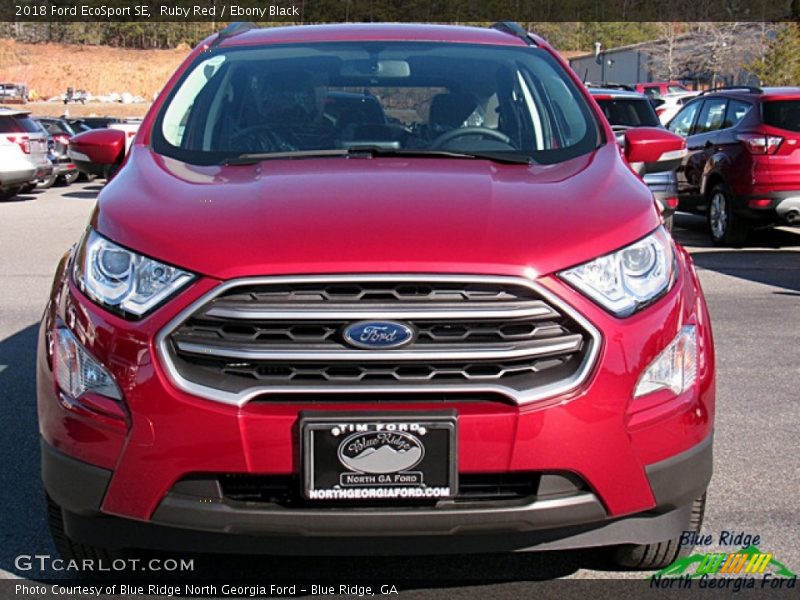 Ruby Red / Ebony Black 2018 Ford EcoSport SE