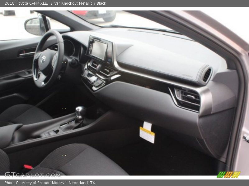 Silver Knockout Metallic / Black 2018 Toyota C-HR XLE