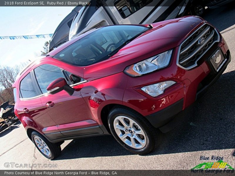 Ruby Red / Ebony Black 2018 Ford EcoSport SE