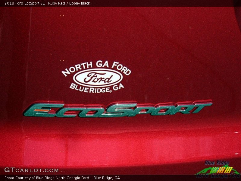 Ruby Red / Ebony Black 2018 Ford EcoSport SE