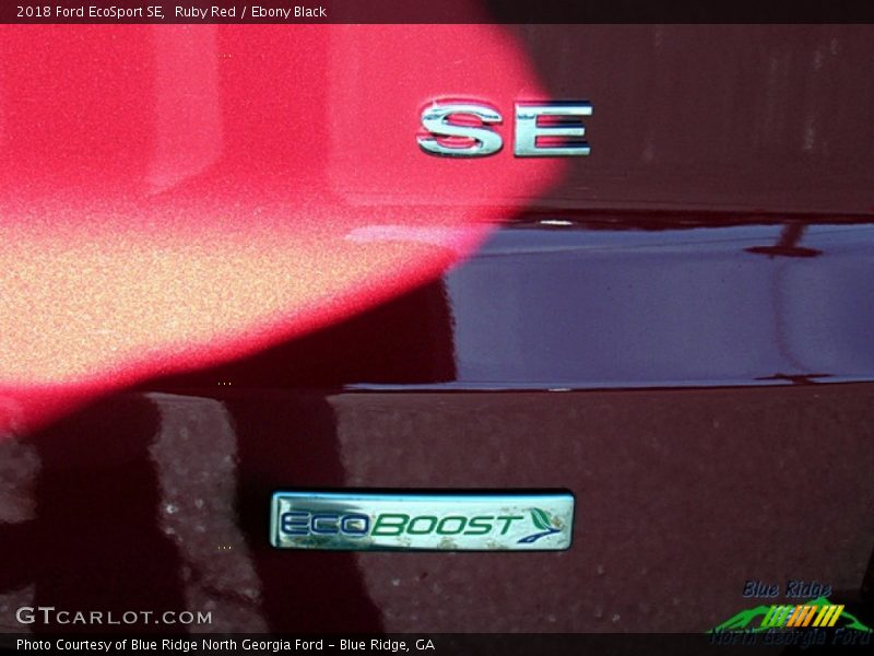 Ruby Red / Ebony Black 2018 Ford EcoSport SE