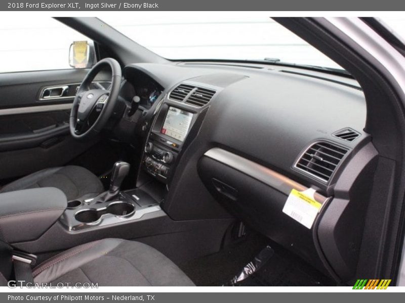 Ingot Silver / Ebony Black 2018 Ford Explorer XLT