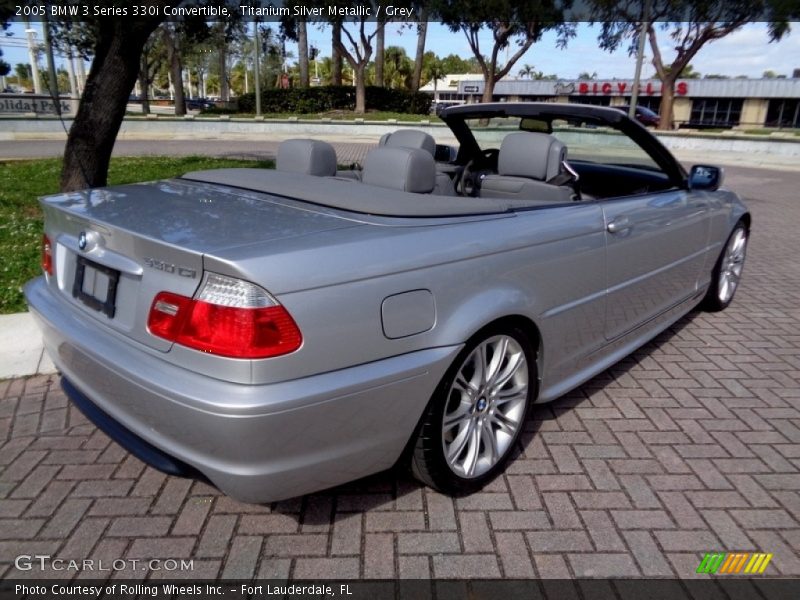 Titanium Silver Metallic / Grey 2005 BMW 3 Series 330i Convertible