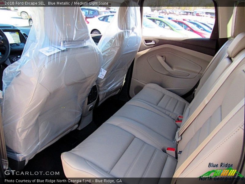 Blue Metallic / Medium Light Stone 2018 Ford Escape SEL