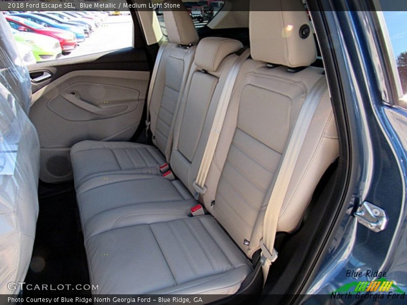 Blue Metallic / Medium Light Stone 2018 Ford Escape SEL
