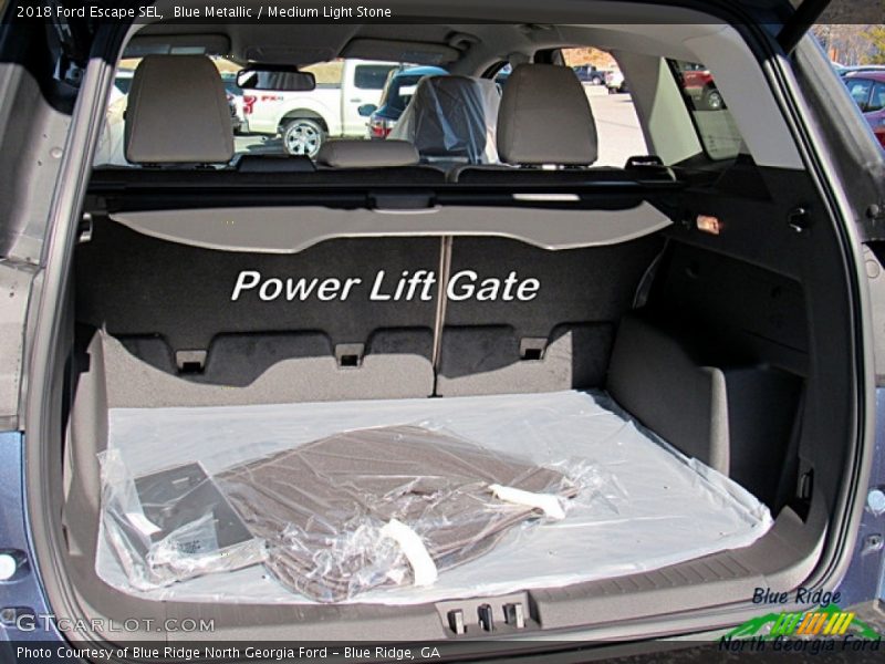 Blue Metallic / Medium Light Stone 2018 Ford Escape SEL