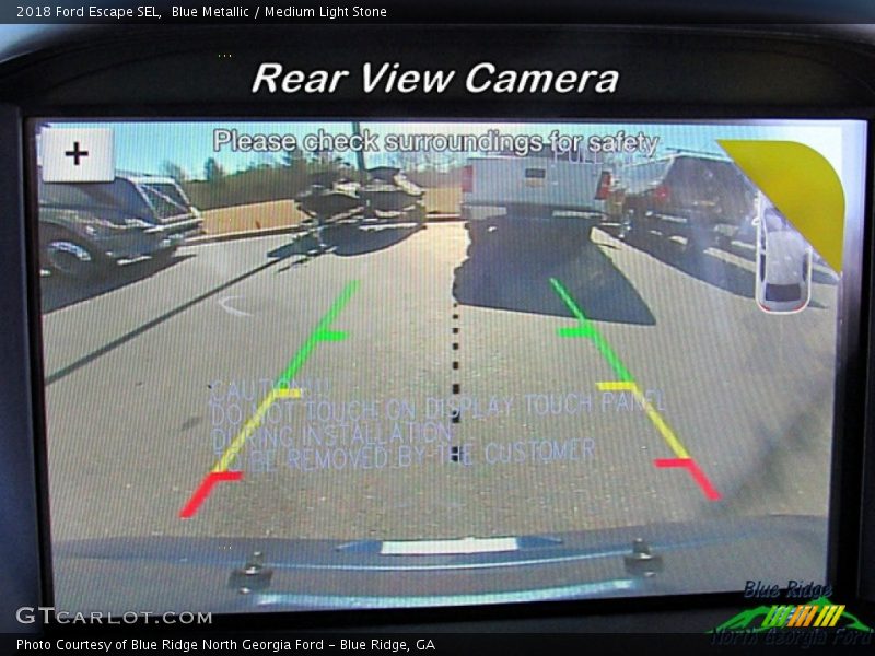 Blue Metallic / Medium Light Stone 2018 Ford Escape SEL