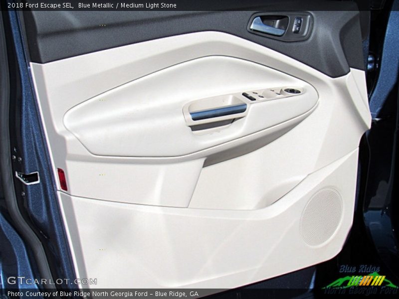 Blue Metallic / Medium Light Stone 2018 Ford Escape SEL