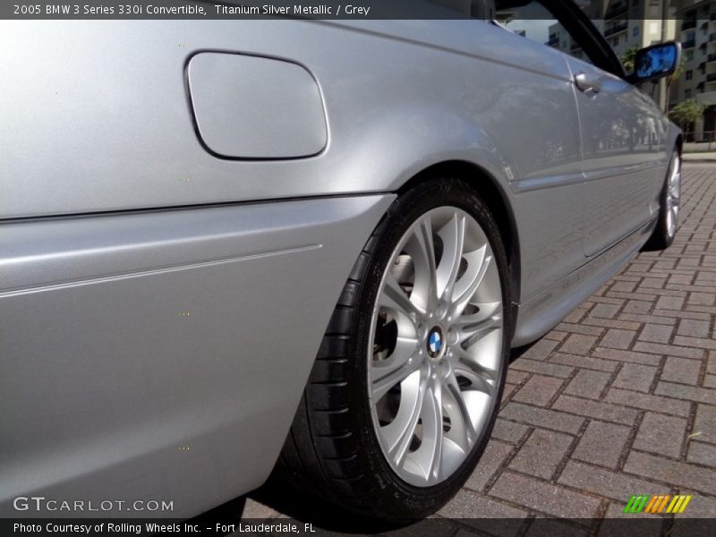 Titanium Silver Metallic / Grey 2005 BMW 3 Series 330i Convertible