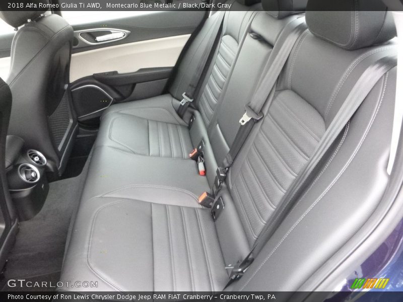 Rear Seat of 2018 Giulia Ti AWD