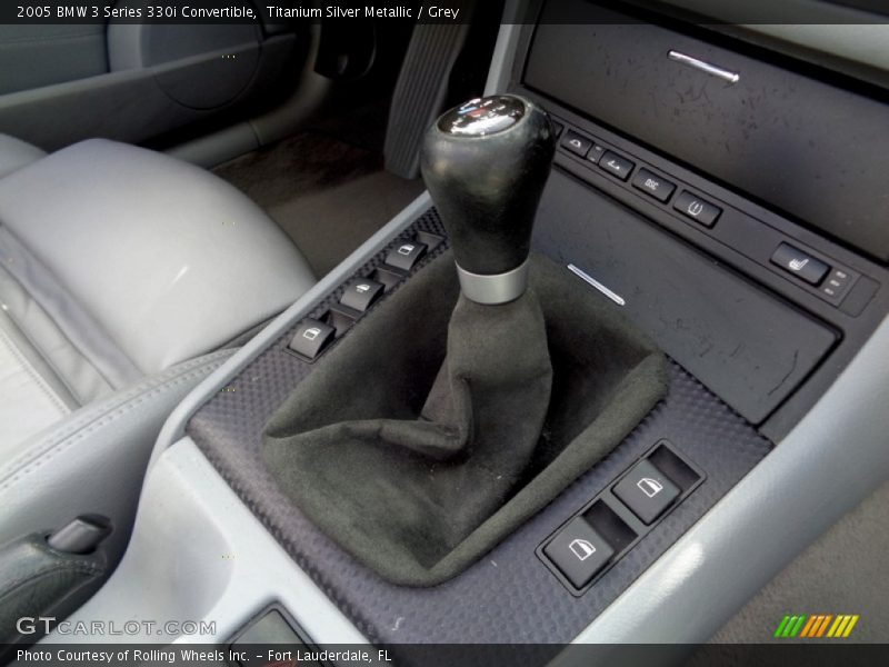 Titanium Silver Metallic / Grey 2005 BMW 3 Series 330i Convertible