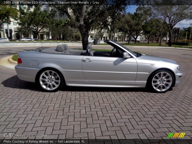 Titanium Silver Metallic / Grey 2005 BMW 3 Series 330i Convertible