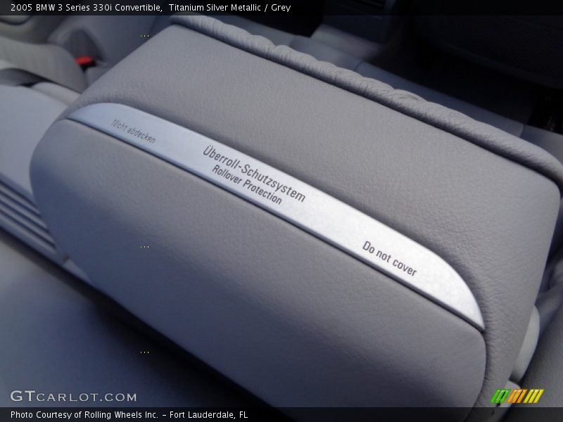 Titanium Silver Metallic / Grey 2005 BMW 3 Series 330i Convertible