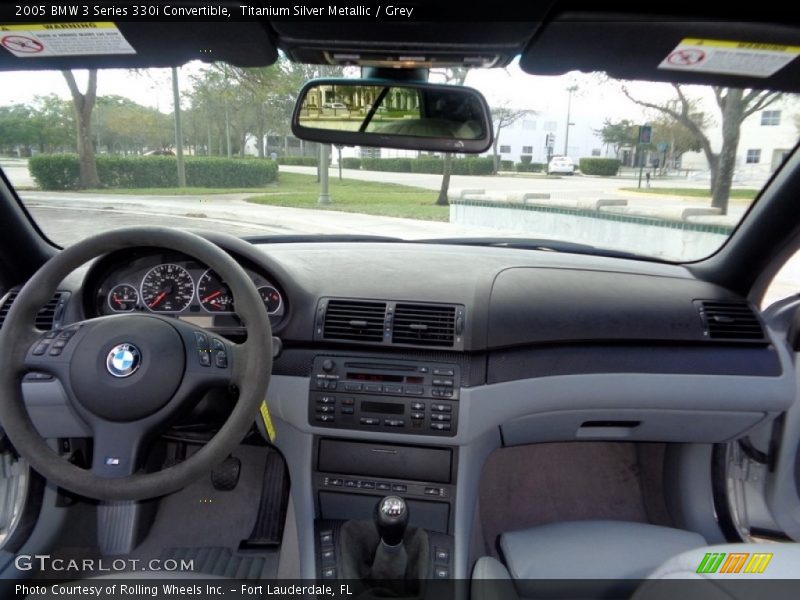 Titanium Silver Metallic / Grey 2005 BMW 3 Series 330i Convertible