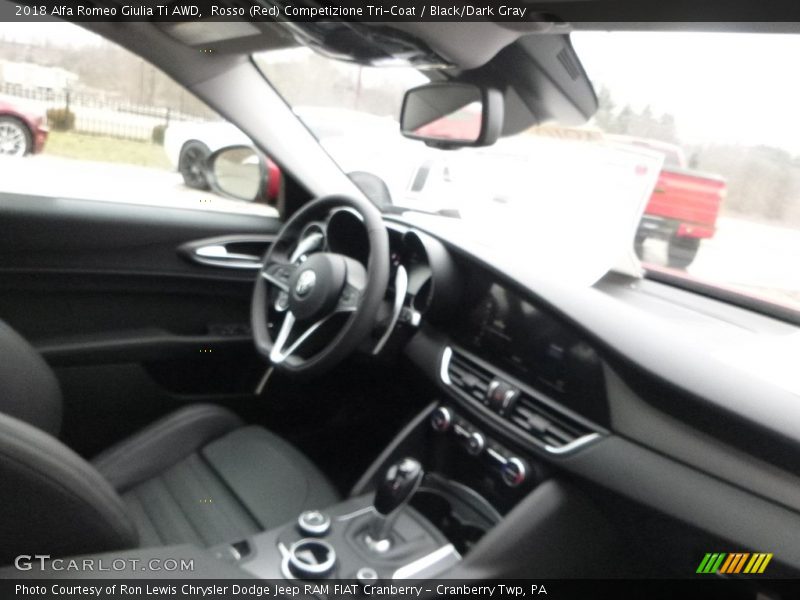Rosso (Red) Competizione Tri-Coat / Black/Dark Gray 2018 Alfa Romeo Giulia Ti AWD