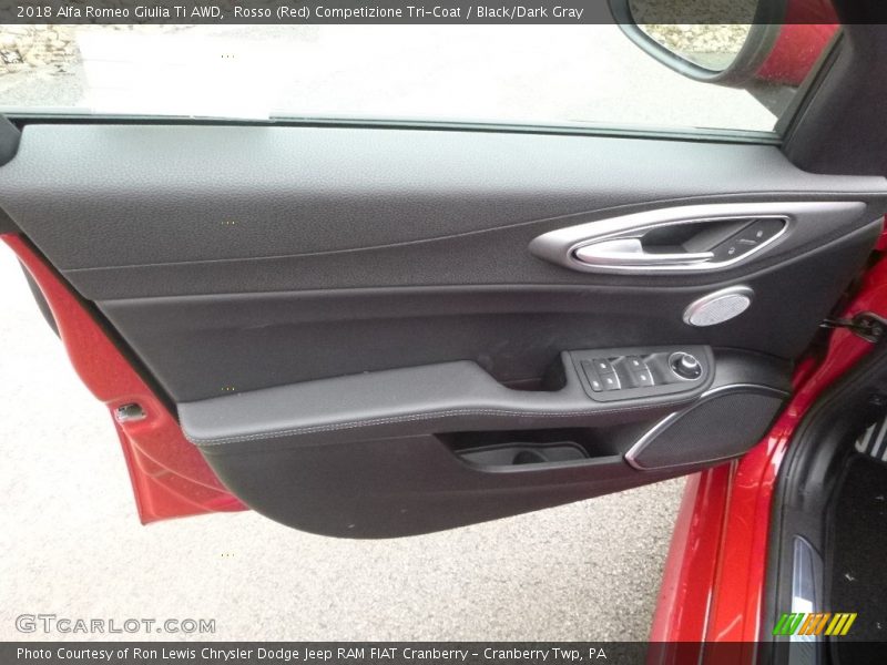 Rosso (Red) Competizione Tri-Coat / Black/Dark Gray 2018 Alfa Romeo Giulia Ti AWD
