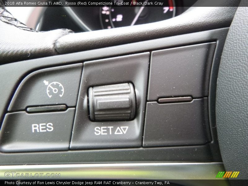 Rosso (Red) Competizione Tri-Coat / Black/Dark Gray 2018 Alfa Romeo Giulia Ti AWD