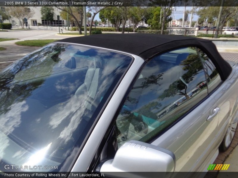 Titanium Silver Metallic / Grey 2005 BMW 3 Series 330i Convertible