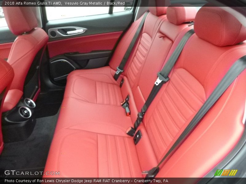 Rear Seat of 2018 Giulia Ti AWD