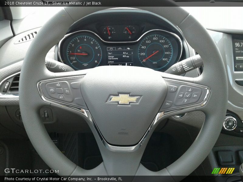 Silver Ice Metallic / Jet Black 2018 Chevrolet Cruze LT