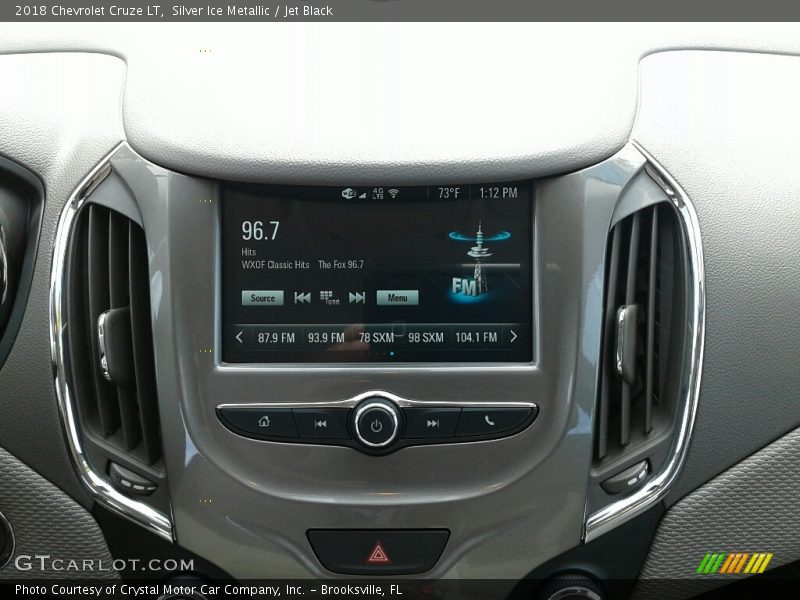 Silver Ice Metallic / Jet Black 2018 Chevrolet Cruze LT