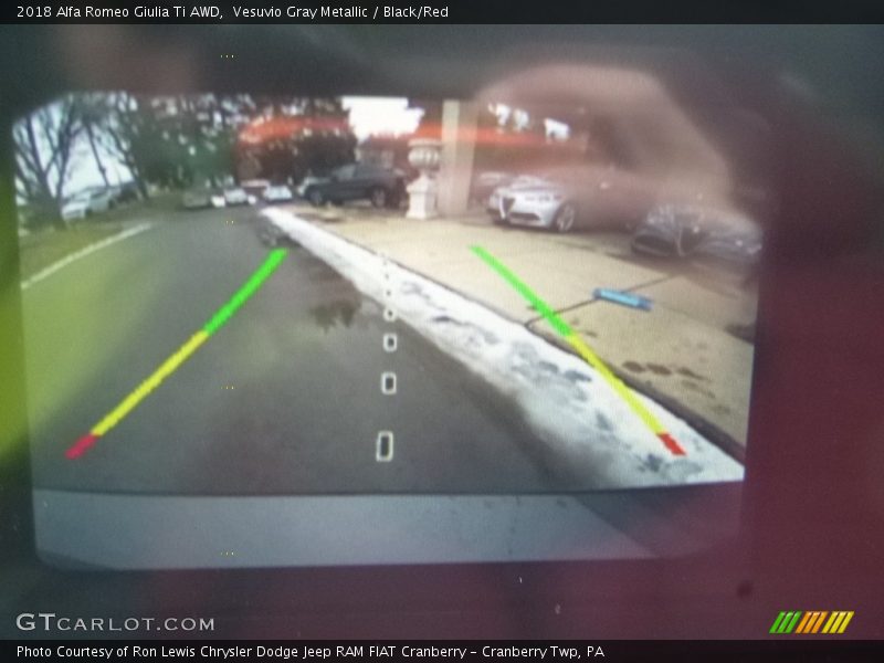Vesuvio Gray Metallic / Black/Red 2018 Alfa Romeo Giulia Ti AWD