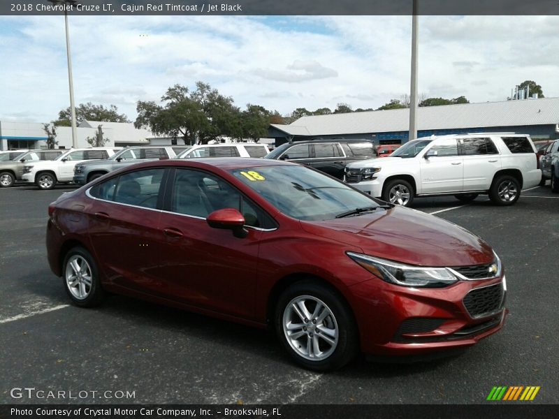 Cajun Red Tintcoat / Jet Black 2018 Chevrolet Cruze LT