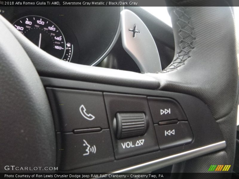 Controls of 2018 Giulia Ti AWD