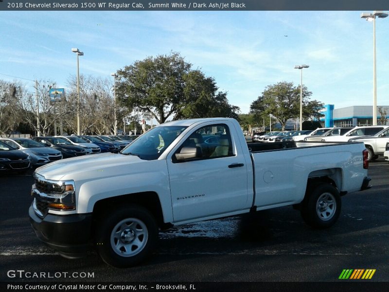 Summit White / Dark Ash/Jet Black 2018 Chevrolet Silverado 1500 WT Regular Cab