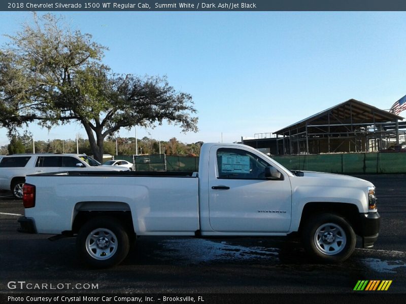 Summit White / Dark Ash/Jet Black 2018 Chevrolet Silverado 1500 WT Regular Cab