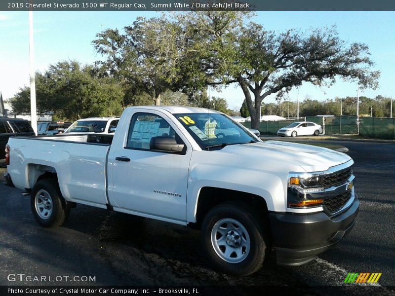 Summit White / Dark Ash/Jet Black 2018 Chevrolet Silverado 1500 WT Regular Cab