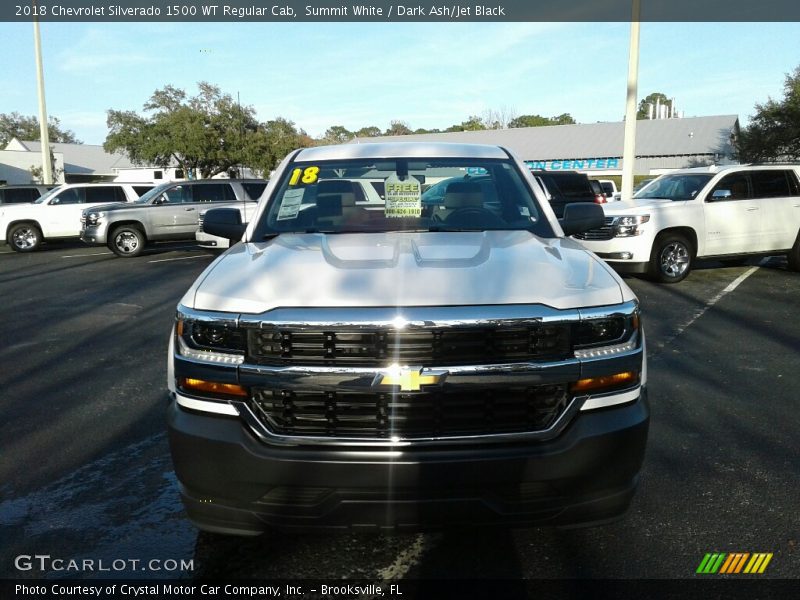 Summit White / Dark Ash/Jet Black 2018 Chevrolet Silverado 1500 WT Regular Cab