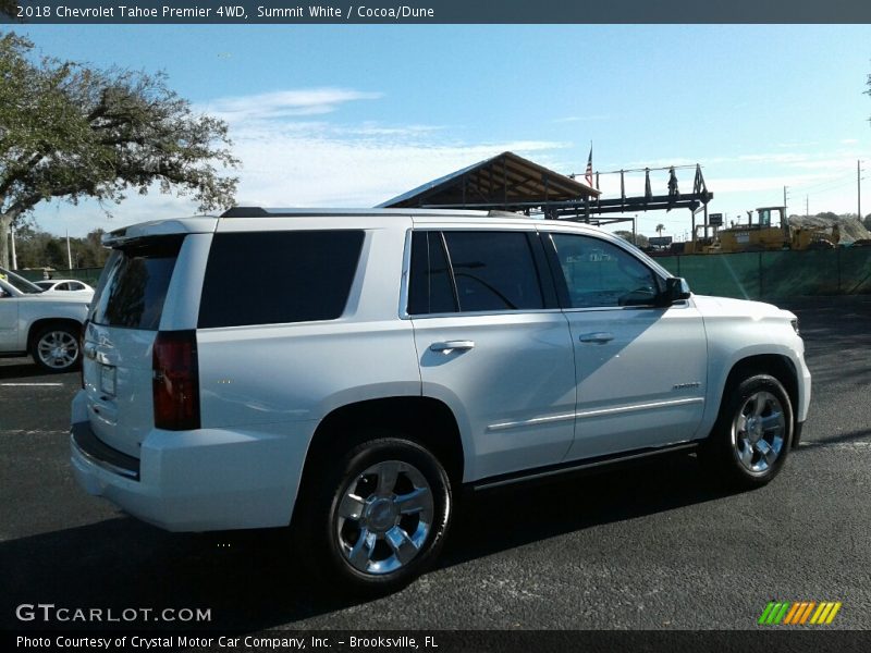 Summit White / Cocoa/Dune 2018 Chevrolet Tahoe Premier 4WD