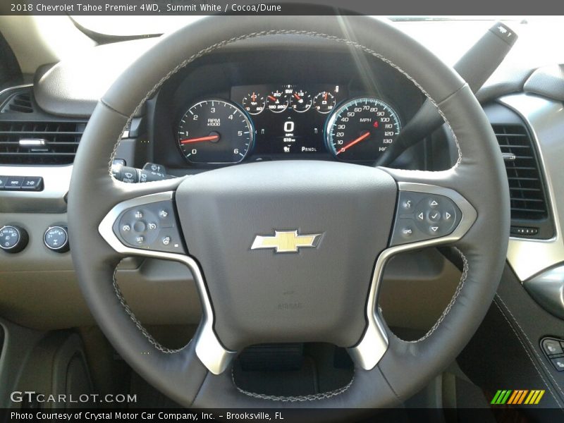 Summit White / Cocoa/Dune 2018 Chevrolet Tahoe Premier 4WD