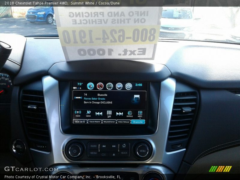 Summit White / Cocoa/Dune 2018 Chevrolet Tahoe Premier 4WD