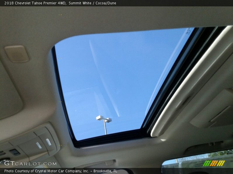 Summit White / Cocoa/Dune 2018 Chevrolet Tahoe Premier 4WD